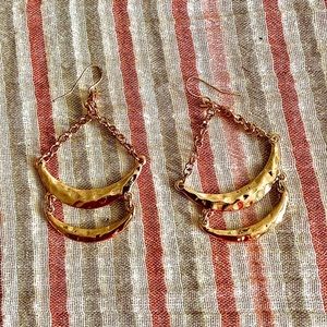 Golden Dangle Earrings